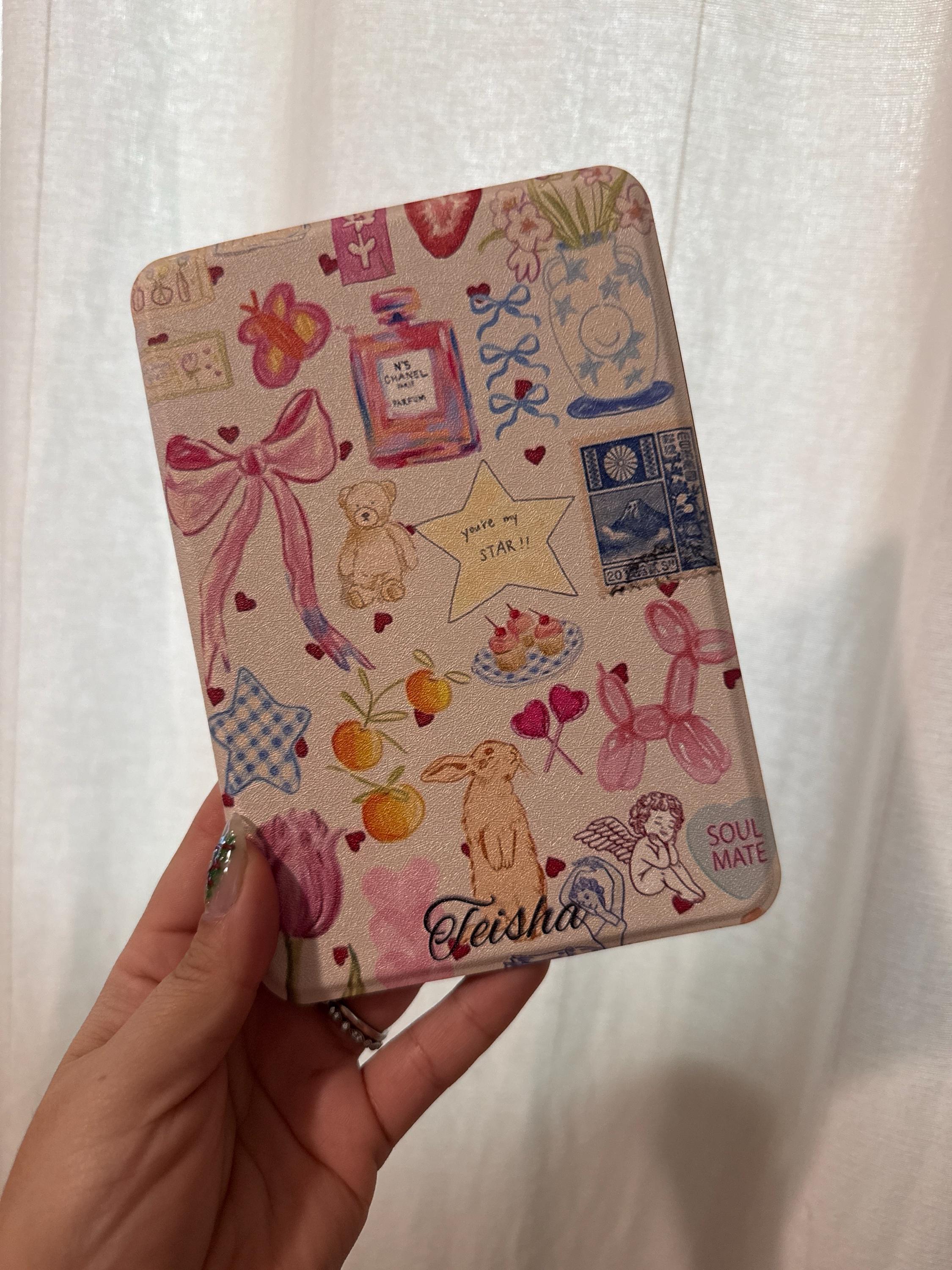 Cute Illustrations Kindle Case With Hand Strap Custom For Paperwhite 1/2/3/4,Kindle 2022,Kindle case,Colorsoft Cover,kindle 10th 11th Gen