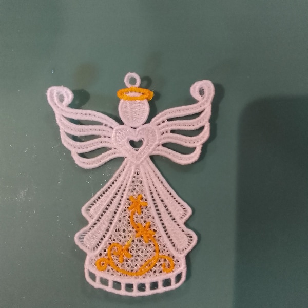 FSL Dazzling Christmas Angel - Free Standing Lace Machine Embroidery ...