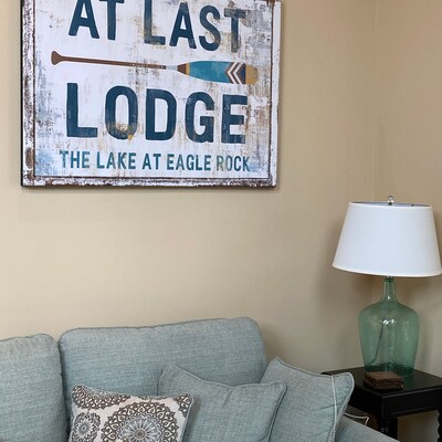 Lake House Rustic Wall Decor Personalized Family Sign Lodge - Etsy