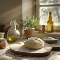 Farmhouse Freshness Rustic Kitchen Charm Fresh Baked Bread and