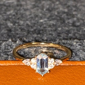 Cubic Zirconia Chevron Stackable Ring Women Wedding Band main image 1