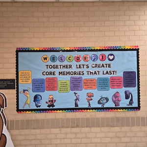 Inside Out 2 Theme Bulletin Board | Classroom Decor | Welcome Back to School | Inside Out 2 Movie