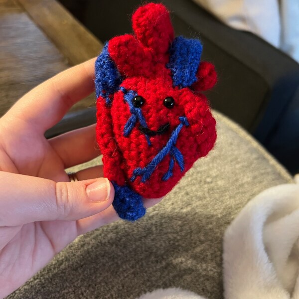 Human Heart Realistic Crochet Pattern 100% Scientifically Accurate ...