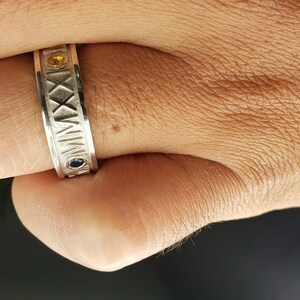 Roman Numeral Band High School Class Ring College Jewelry - Etsy