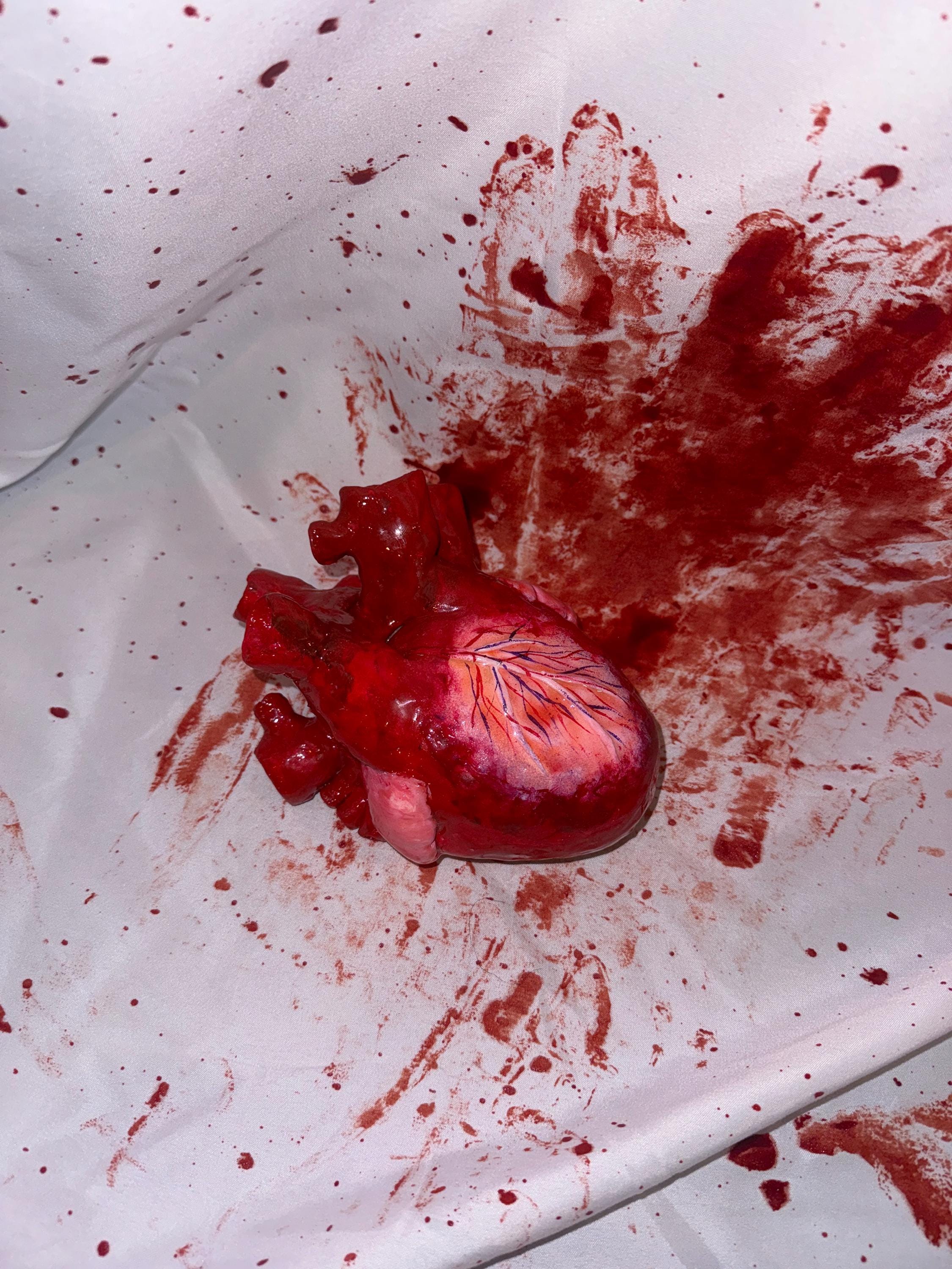 Life Size Human Heart,Handmade Heart,Realistic Heartc,Bloody Heart