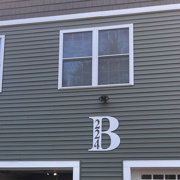 Metal Letter Address Sign, Initial Address Metal Sign - Etsy