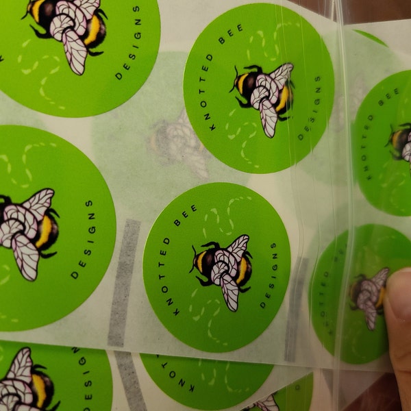 CUSTOM Round Stickers, Custom Logo Stickers, Personalized Stickers ...
