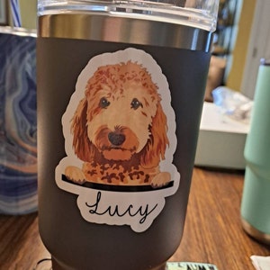 Golden Doodle Sticker Pet Name Sticker Doodle Sticker - Etsy