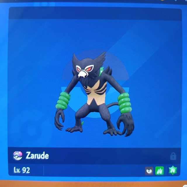 Shiny Zarude concepts. Although the first is my favorite, I think Gamefreak  would go with an approach like #3, since 7&8 shinies have just been  changing one color. What do you think