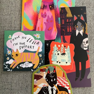 Yuzuki and Yoko 5x7 Mini Cat Prints - Etsy
