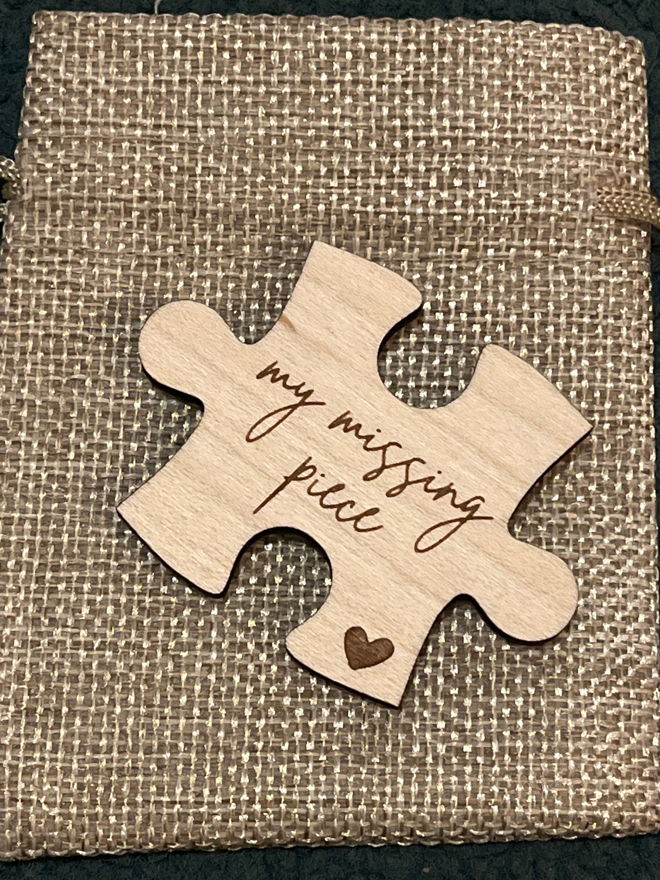 My Missing Piece Romantic Valentines Love Gift Keepsake For Him Her