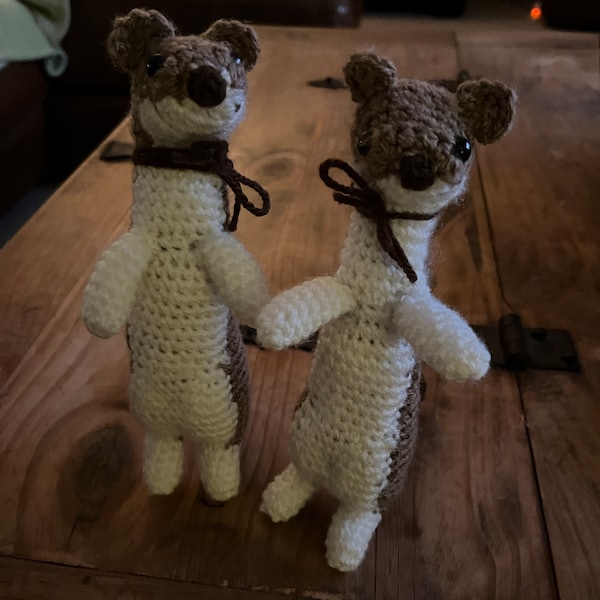 Weasel Rochet Pattern Crochet Pattern for Nims and Ermine, Realistic Crochet Stoat / Weasel ...