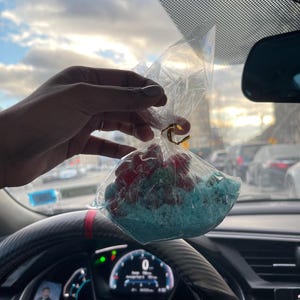 Sour blue raspberry gushers,  Tiktok viral sensation Mama v gushers, Multiple flavors available