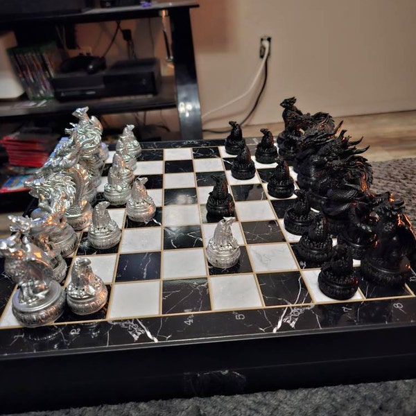 Nasa Chess Set Unique Space Chess Set With Chest Chessboard Perfect Gift for Sci-fi ...
