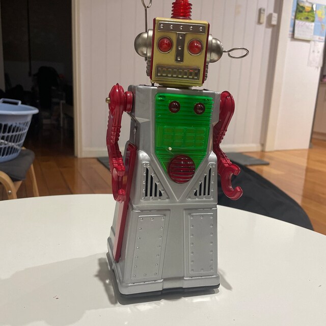 Chief Robot Man Tin Toy Battery Operated Action! - Etsy