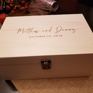 Personalised Couples Names Wedding Gift Keepsake Box Gift - Etsy UK