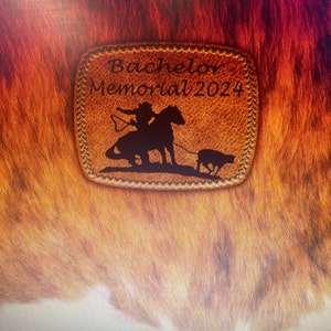 Printable Sublimation Design, Rodeo Back Number in Tooled Leather, Png ...