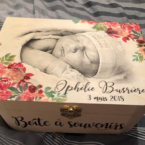 Boite Souvenirs Bebe Coffret Naissance Personnalise Etsy