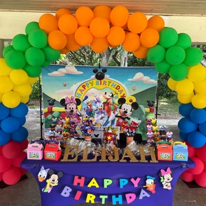 Mickey Mouse Clubhouse Inspired Happy Birthday Banner - Etsy
