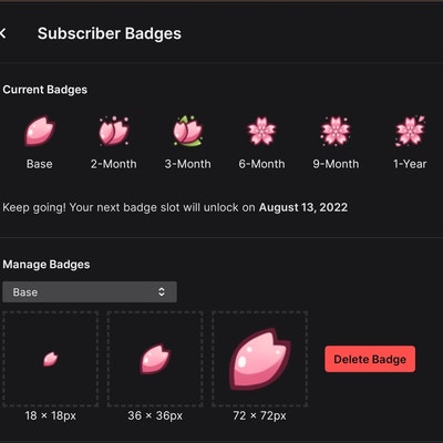 Sakura Twitch Sub & Bits Badges 27 Sakura Cherry Blossom Badges - Etsy