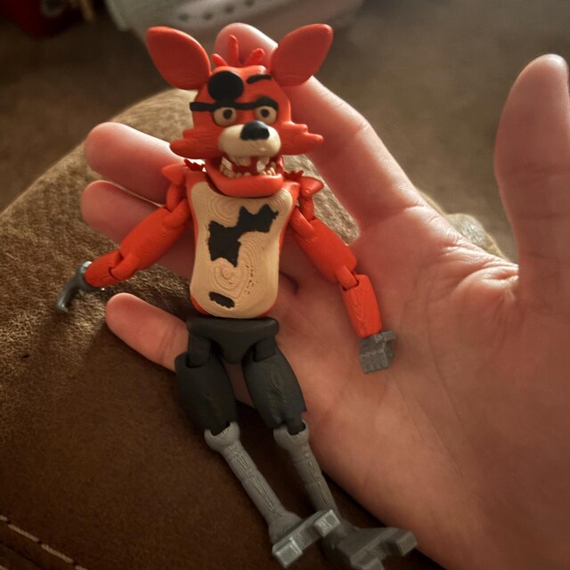 フォクシー - FNAF - フルカラー可動アクションフィギュア、ファイブ