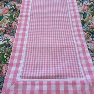 Blue Pink Floral Prints Spring Rectangle Tablecloth