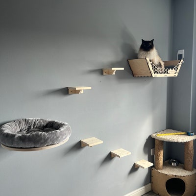 Cat Stairs Cat Ladder for Wall or Fence Cat Steps Mounted - Etsy UK