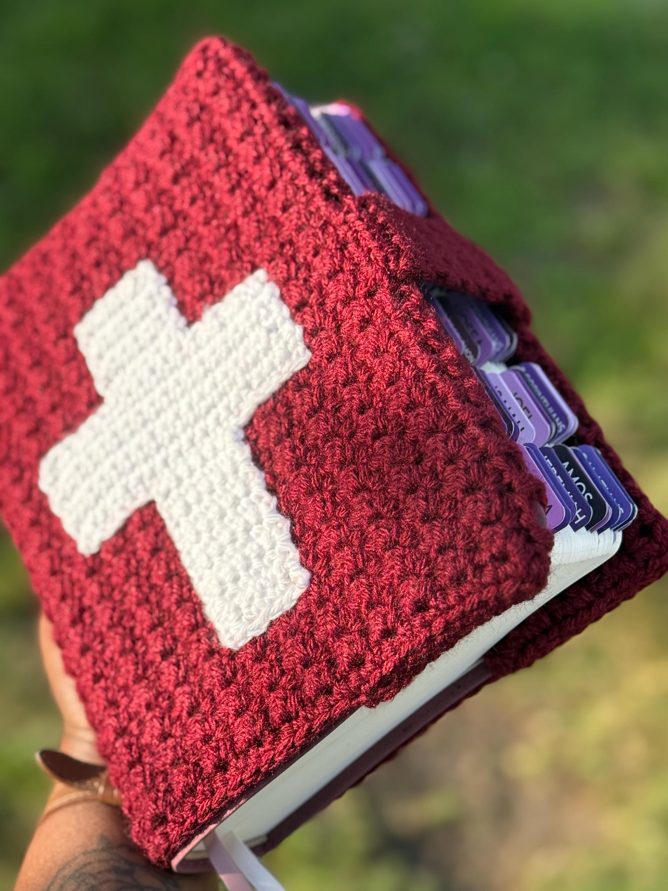 Crochet Bible Sleeve, Book Cover, crochet book cover, crochet book accessories, book sleeve, Bible cover, Bible sleeve