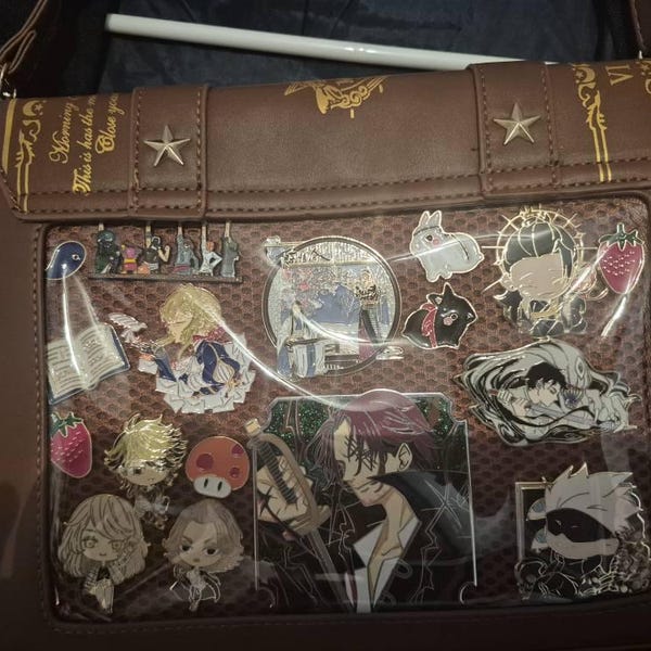 Ita Bag Borsa A Tracolla Per Ragazze Anime – Fai Da Te Con Finestra Porta Spille Per Cosplay E Uso Quotidiano - 2