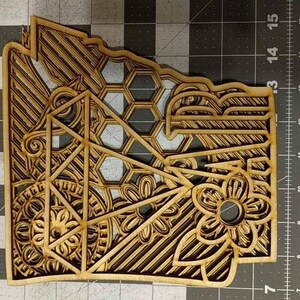 Download 3D Layered Mandala Eagle SVG 5 layers cut file | Etsy