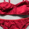 Cherry Red Cotton Underwear Set for Women / Organic Cotton - Etsy