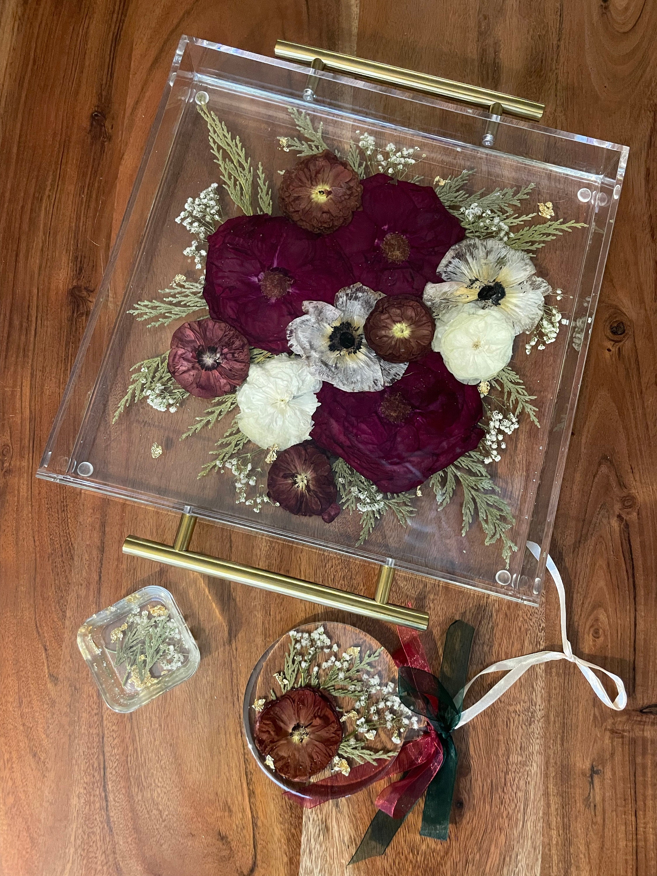 Preserved flowers from Sierra's etsy review