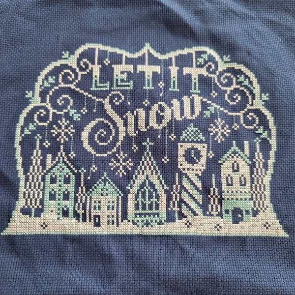 Let It Snow - Cross Stitch Pattern (digital Format - PDF) - Etsy