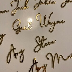 Modern Style Custom Wedding Place Card Names Wedding Gifts Name ...