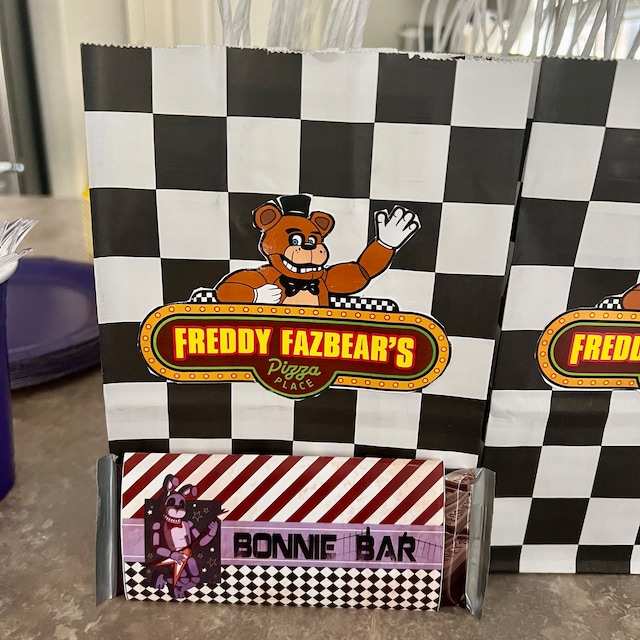 Five Nights at Freddy's Candy Wrapper FNAF Birthday 