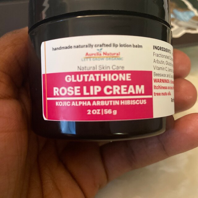 Glutathione Kojic Lip Cream | Alpha Arbutin Hibiscus | Hyaluronic Acid |  Handmade Small Batch
