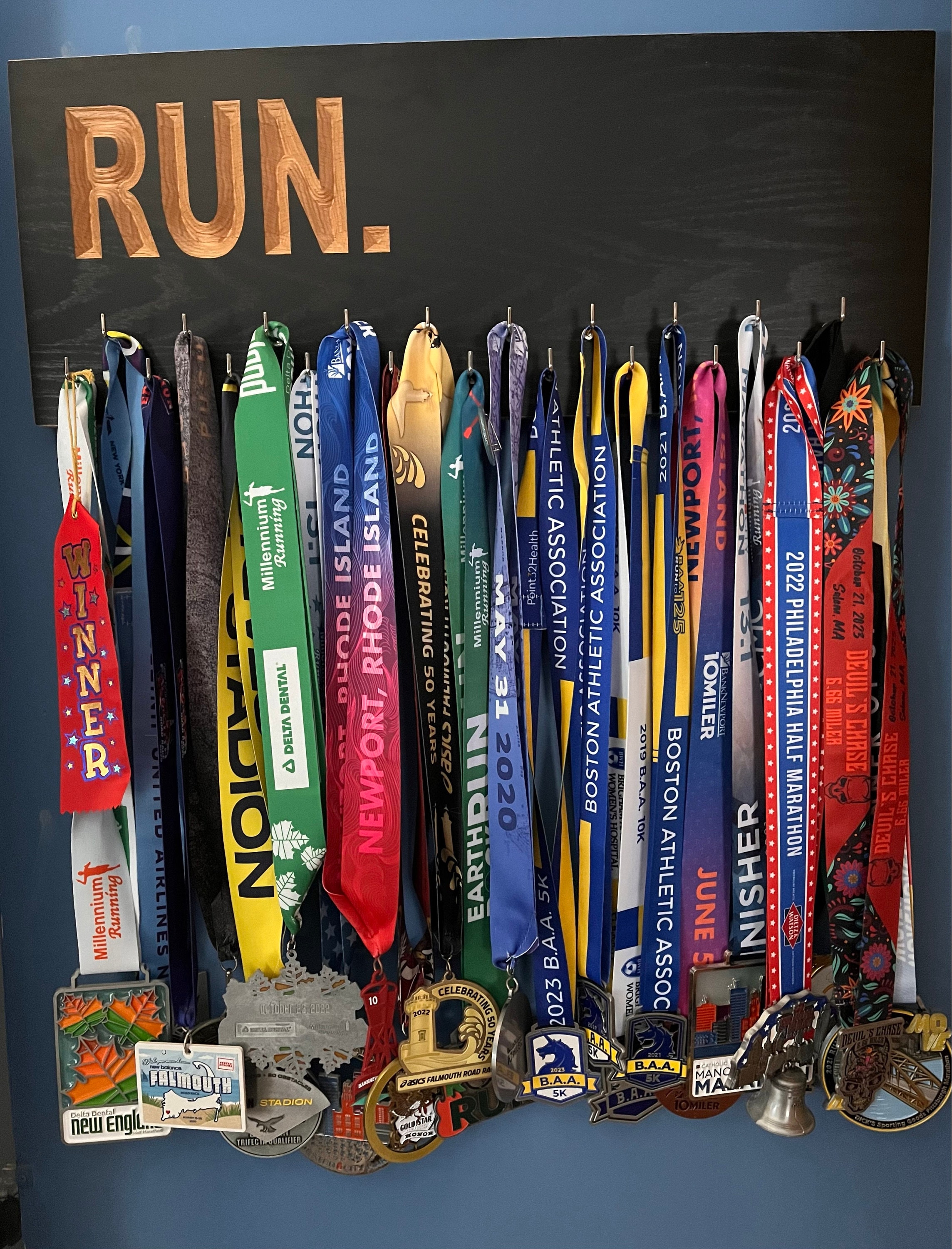 Running And Race Bibs Medal Hanger, Personalized Medal Display Rack, Wrestling Medal Hanger, Running Medal Holder With optional Bibs, R20/B