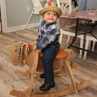 Rocking Horse, Rocking Toy, Wooden Rocking Horse for Toddler, Gift for ...