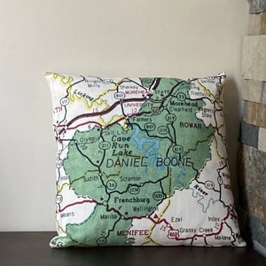 Disneyland Pillow Disney Wedding Gift Disneyland Map Pillow Disneyland Map Housewarming Gift