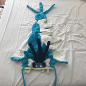 Pokemon Inspired Crochet Gyarados Hat PATTERN
