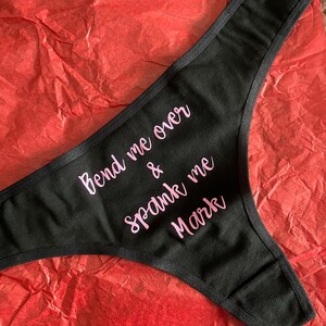 Wedding Underwear, Spank Me, Dirty Panties, Naughty Gift, Funny