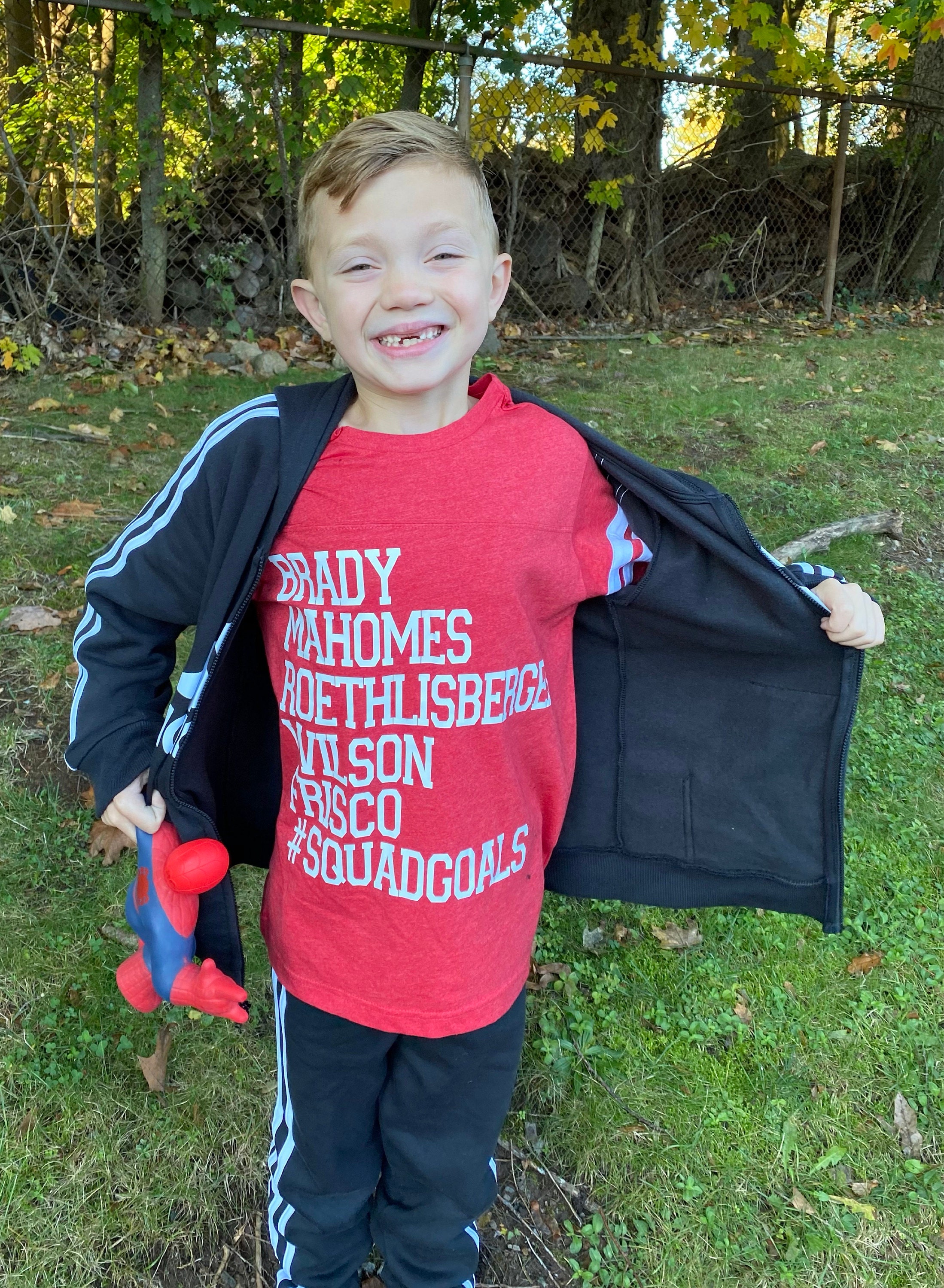 5th Birthday Football Shirt | Five Year Old Birthday Jersey Tee | Touchdown Sports Theme Party Outfit | Football Boy T-Shirt