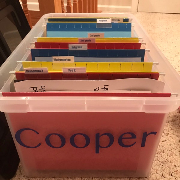 DIY Memory Box Kit - School File Keepsake Organizing Bin - Etsy