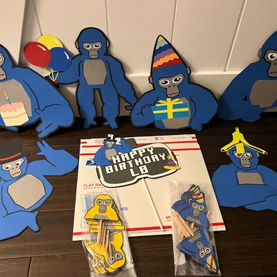 Gorilla Tag Birthday Banner, Vr Birthday Banner Ready to Hang - Etsy