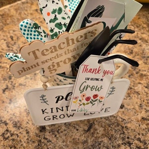 Teacher Appreciation Week Tag, Thank You for Helping Me Grow, Treat Tag ...