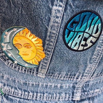 Good Vibes Ombre Patch Iron on Patch Embroidered Patches for Jackets ...