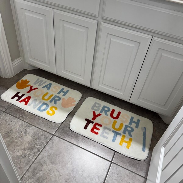 Watermelon Bathroom Rug, Fruity Bath Mat, Quirky Rug, Fun Living Room ...