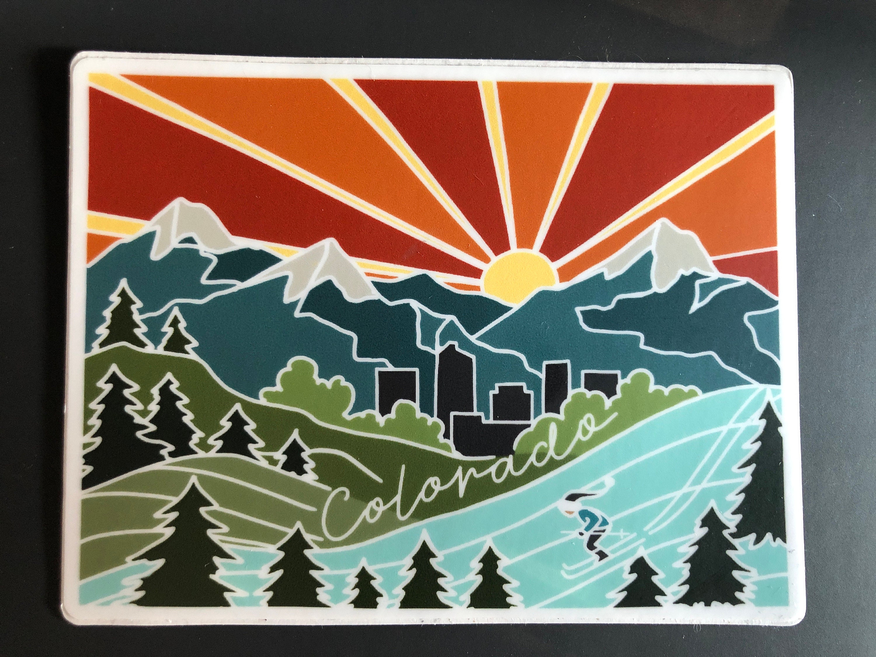 Colorado Durable Sticker | High Quality Bumper Sticker | United States Vinyl Decal | Weatherproof Sticker | Water Bottle Sticker | 4&quot;