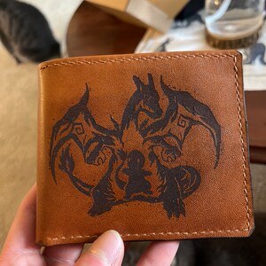 Personalized Leather Wallet For Men - Custom Photo Engraved Bifold Wallet, Gift For Dad Or Husband - View #4