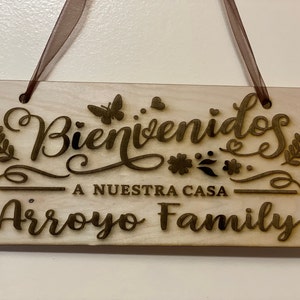 Bienvenidos A Nuestra Casa Svg, Bienvenidos Svg, Spanish Welcome Sign Svg,  Bienvenidos Sign, Spanish Home Sign, Welcome Svg, Entry, Cricut